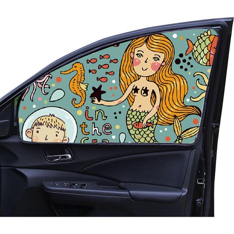 Pare - Soleil Voiture bébé - fenêtre latéral magnétique Dessin animé - (1/5)
