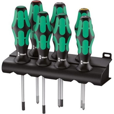 Jeu de tournevis + rack WERA Kraftform Plus Lasertip 335/350/367/7 (7 pièces) - 05320540001