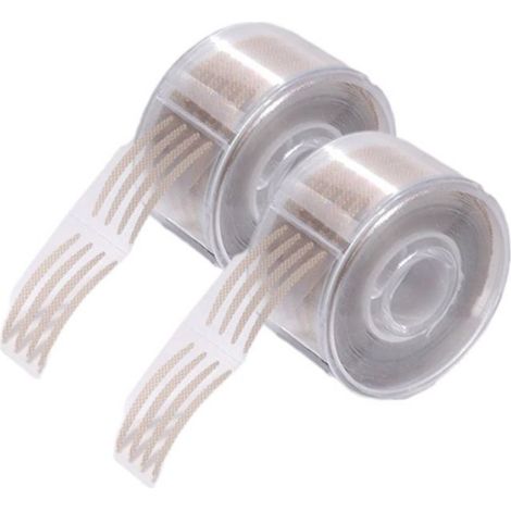 Rouleaux de ruban adhésif double pour paupières - - 24x2,4 mm - Autocollants respirants - Lot de 2 (1/4)