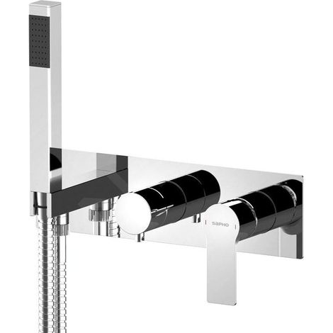 Sapho Pax - Mitigeur encastré, 2 sorties, avec accessoires, chrome XA52 (1/2)