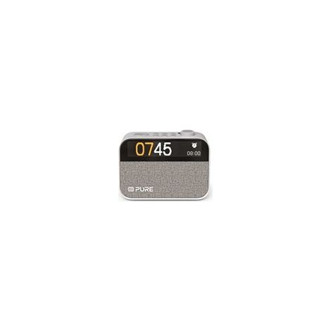 Pure Moment Reloj Despertador para Mesita de Noche y Oficina (Radio Digital Dab+/FM, Bluetooth, Máquina de Ruido Blanco, Ayuda para Dormir, Luz Despertador, Luz Nocturna, Pantalla Regulable) Blanco (1/5)