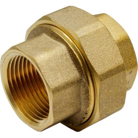Mt UNUION F/F 87340-015 racor recto dorado de latón (1/2)