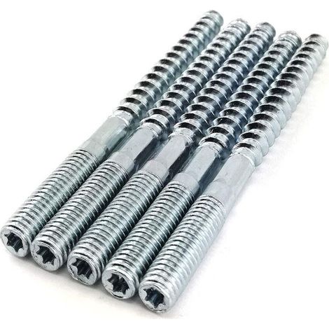 Gewindedübel – verzinkter Stahl – Torx-Kopf – 8 x 80 mm – für Holz und Mauerwerk – 20er-Packung (1/5)