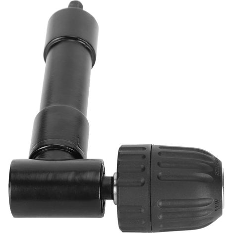 Adaptateur de Perceuse à Angle Droit 90°, Extension de Perçage avec Mandrin, Outil Noir (1/5)