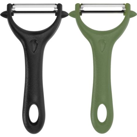 Pelapatate universale, pelapatate in acciaio inox, pelapatate manuale, pelapatate con impugnatura ergonomica, coltello da cucina con lama affilata per frutta e verdura (1/4)