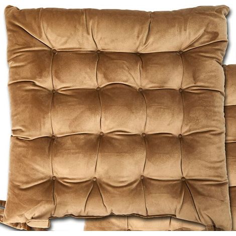 Le Chateau Velvet Seat Pad Taupe
