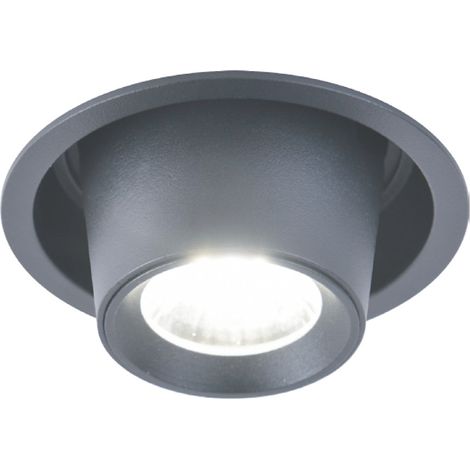 Empotrable de techo LED "Tyr" (8W 4000K 1000lm) IP20 Ø8x6cm fabricado en metal color negro (1/4)
