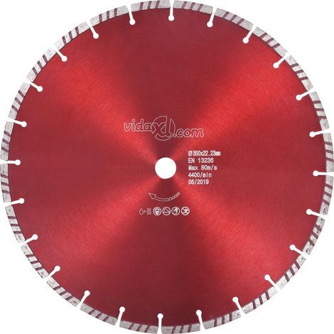 Disque de coupe diamanté avec acier turbo 350 mm (1/4)