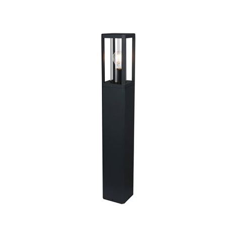 Mantra Bolardo para exterior de 80cm de alto NEVADA 1Luz E27 Negro (1/2)