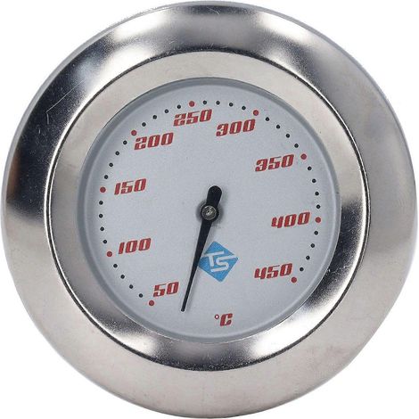 Grillthermometer 50–450 °C, 7,6 cm (3 Zoll), Edelstahl, Industrie-Grillthermometer für BBQ- und Smoker-Geräte (1/4)