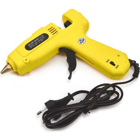 Pistolet à colle chaude professionnel double puissance 60W/100W – Pistolet à colle 2 en 1 avec contrôle de la température pour un collage précis. (1/4)