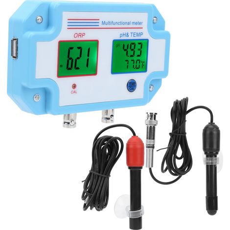 3-in-1-Wasserqualitätsmessgerät: pH-Wert, Redoxpotenzial und Temperatur, multifunktionales Online-Wasserqualitätsmessgerät, EU-Stecker, 220 V (1/5)