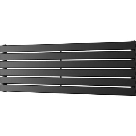 Typhoon Axis - Black Horizontal Radiator H408mm x W1200mm Single Panel (1/3)