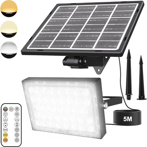 Projecteur Led Extérieur Solaire avec Télécommande (1/5)