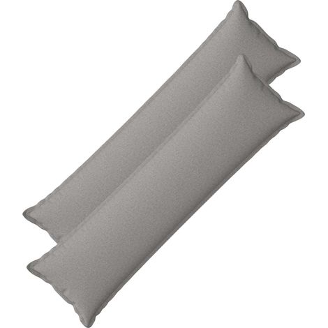 vidaXL Cushion with Pillow HOUTEN 2 pcs Cloud Grey Faux Linen (1/5)