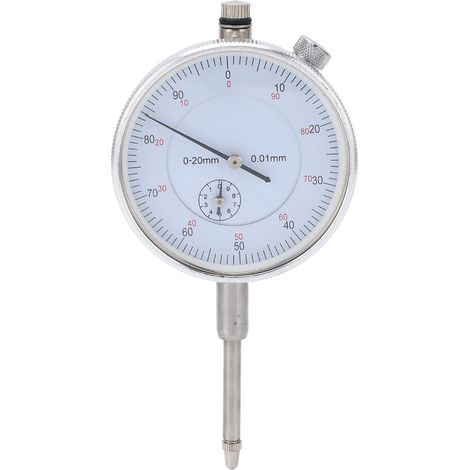 Indicateur à cadran mécanique de haute précision, instrument de mesure avec plage de mesure 0-20 mm pour atelier et travaux de précision (1/5)