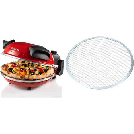 Four à pizza Ariete rouge 1200 W avec pierre réfractaire