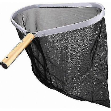 Épuisette de nettoyage de piscine avec cadre en aluminium renforcé et sac en filet indéchirable profond, adaptée aux accessoires d'entretien de piscine. (1/5)