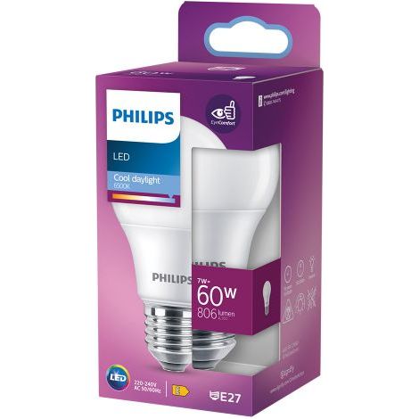 LAMPADA A LED 'GOCCIA' FREDD.6500K 7 W=60W E27 - 806 lm 4 PZ