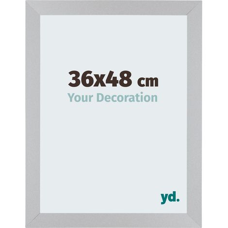 yd. - Cadre photo 36x48 - Argent Mat - MDF - Mura