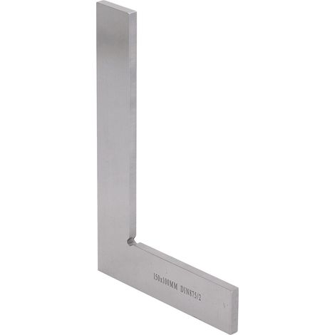 Équerre métallique en forme de L à 90 degrés, outil de mesure d'angle droit pour machinistes et menuisiers, 150 x 100 mm (1/5)