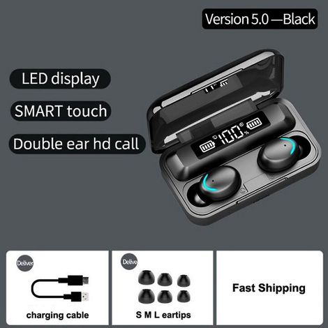 F9-5 Bluetooth-Kopfhörer mit Touch-Steuerung, 8D-HiFi-Sound, Geräuschunterdrückung und 1200-mA-Akku (1/5)