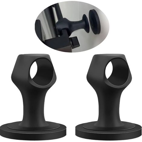 2 Butées Porte Silicone Aimantées, sans Perçage Silencieuses Anti-Collision (1/5)
