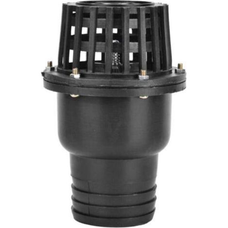 Clapet anti-retour plat basse pression pour pompe à eau, en PVC noir, pour machines hydrauliques (3") (1/4)
