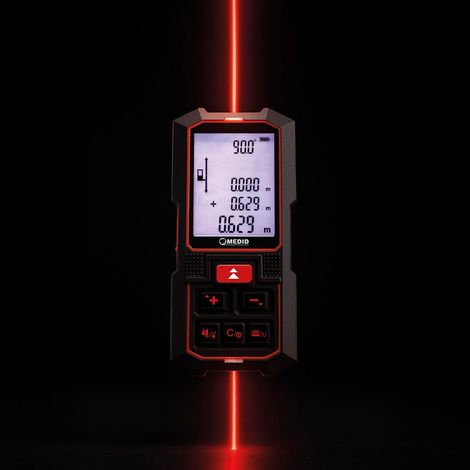 Medidor láser dual pro 60 m + 60 m