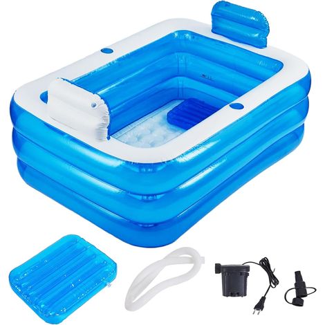 Baignoire Gonflable for Adults,Double Portable Baignoire Pliable with Grand Dossier Gonflable Confortable (1/5)