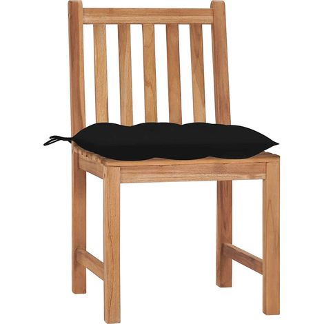 Maison Exclusive - Sedie da Giardino 2 pz con Cuscini in Legno Massello di Teak