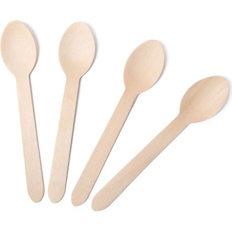 Juego de 4 cucharas de madera. (1/3)
