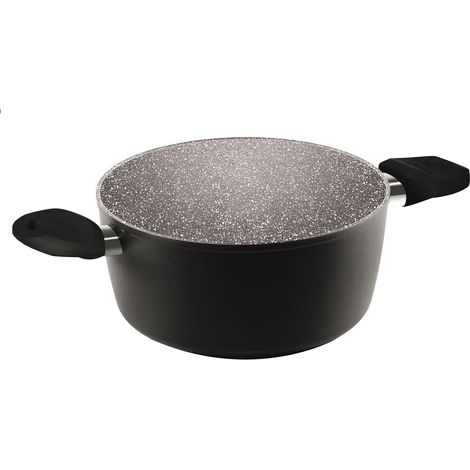 Casseruola pentola due manici antiaderente Black Pearl Aeternum