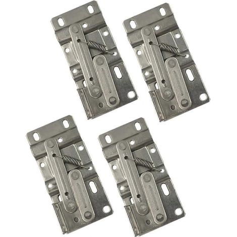 2 paires de charnières à ressort à 45 degrés pour petits angles de porte invisibles d'armoires (1/5)
