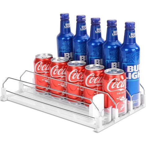 Automatic Storage Can Fridge Organizer Beer Can Soda Drink For Refrigerator Kitchen Cabinet Pantry 15 Criteria 330ML 440ML 500ML Cans Organizers Pantry (1/5)