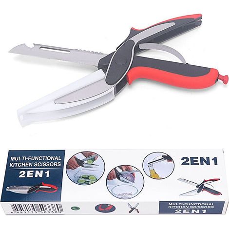Forbici da cucina Robusta Staccabile 2-in-1 Forbici Versatile con Lame in Acciaio Inox per il Pollo, Pollame, Pesce, Carne, Verdure, Erbe aromatiche e Barbecue (1/5)