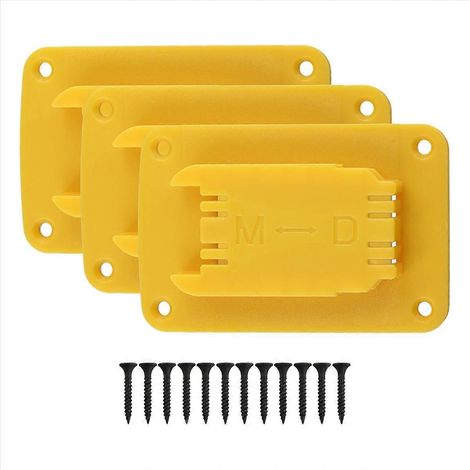 Lot de 3 supports d'outils pour perceuse 20V/12V (jaune) (1/5)