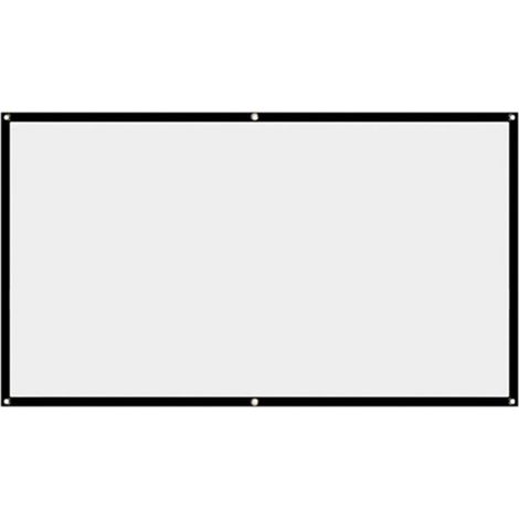 Écran de projection 16:9 portable 150" - Écran de projection HD pour intérieur et extérieur - Portable et pliable - Rideau de projection en polyester pour projecteur Home Cinéma (1/5)