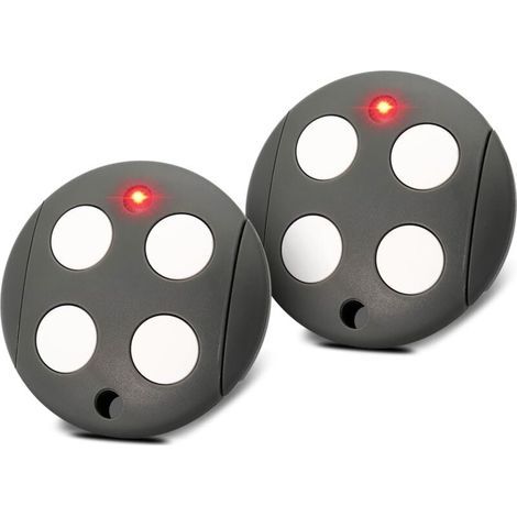 433,92 MHz Mando a Distancia para Puerta, Lote de 2 Mandos para Puerta de Garaje Compatibles con Mando Mhouse GTX4, Código Rodante, 4 Canales (1/4)