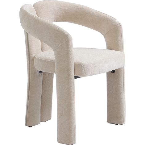 Chaise en tissu texturé - Beige - SAVINSKY (1/5)
