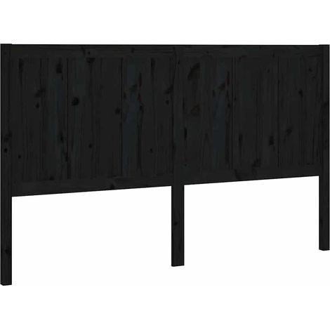 Maison Exclusive - Cabecero de cama madera maciza de pino negro 2 (1/5)