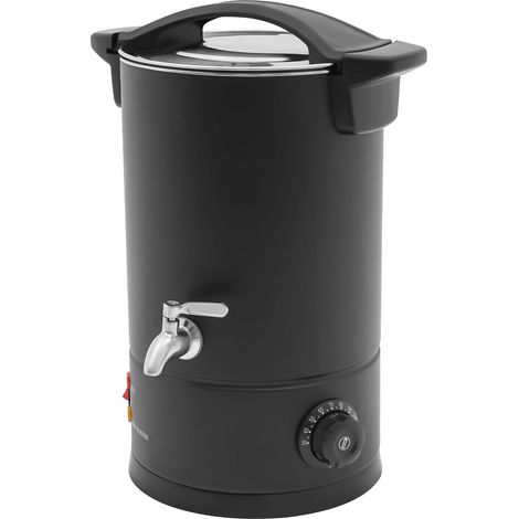 Fondeur de cire pour bougies 8 L 1800 W, Chauffe-cire électrique En acier inoxydable, Avec chauffage par bec verseur, 30 à 110 °C