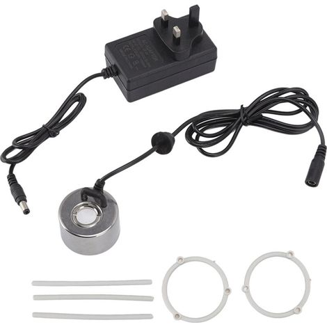 Mist Maker Stainless Steel Pond Ultrasonic Mist Maker for Rockery Fish Tank Vase Water Basin Decoration 110‑240V UK Plug (1/5)