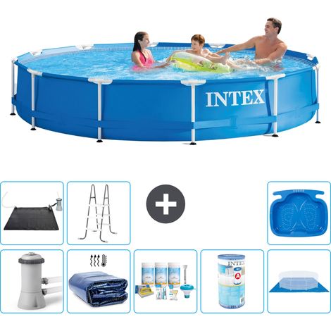 Intex Piscine Tubulaire Ronde - 366x76 cm - 9-pièces S41766 (1/3)