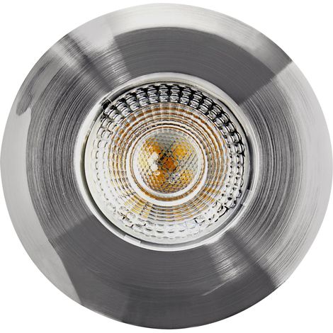 Heitronic 500668 DL7202 Luminaire à LED encastrable LED LED intégrée 5 W nickel (1/5)