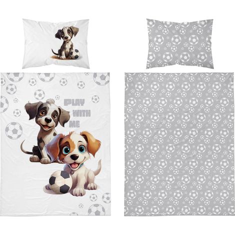 Babybettwäsche 90x120 Hunde BAUMWOLLE (1/4)
