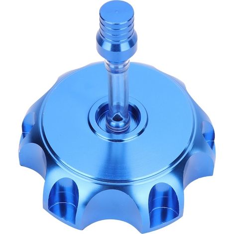 Bouchon de réservoir d'essence Bizaical en aluminium CNC, pour mini-motos tout-terrain 50-160 cm³, bleu, 48,5 mm (1/5)