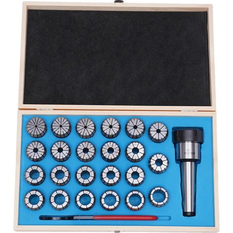 Juego de pinzas CNC, 23 piezas, diseño de liberación automática, color plata. (1/2)