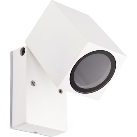 Aplique de Pared Exterior Aluminio Cuadrado Onuba Plateado