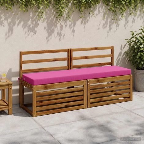 vidaXL Cojín de banco SOEST 100% Poliéster Rosa 150 x 40 x 8 cm (1/5)